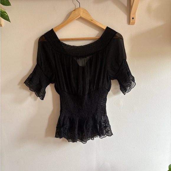 Spicy Sheer Whimsigoth Top (M) - Picture 5 of 7